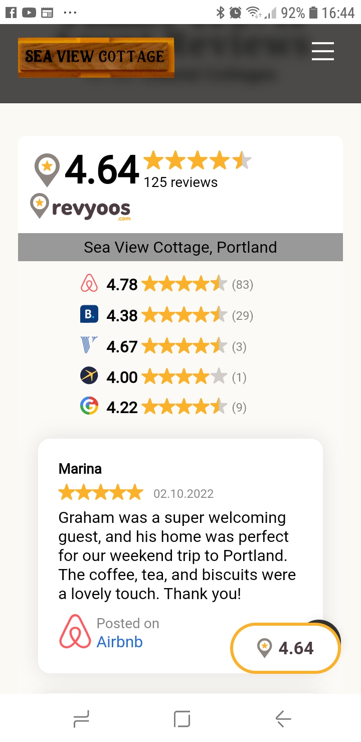 Revoos added to sea view cottages