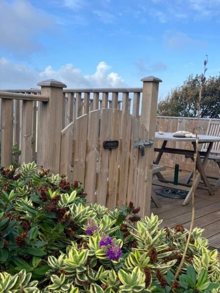 Weekend breaks at Sea View Cottage, Portland - the sun deck at the cottage